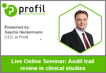 Online seminar audit trail review