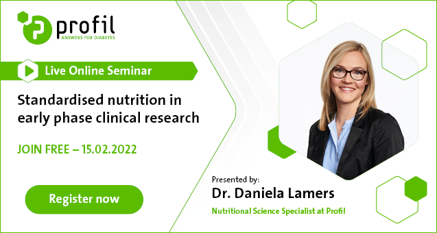 Free Online Seminar: Standardised nutrition in early phase clinical research